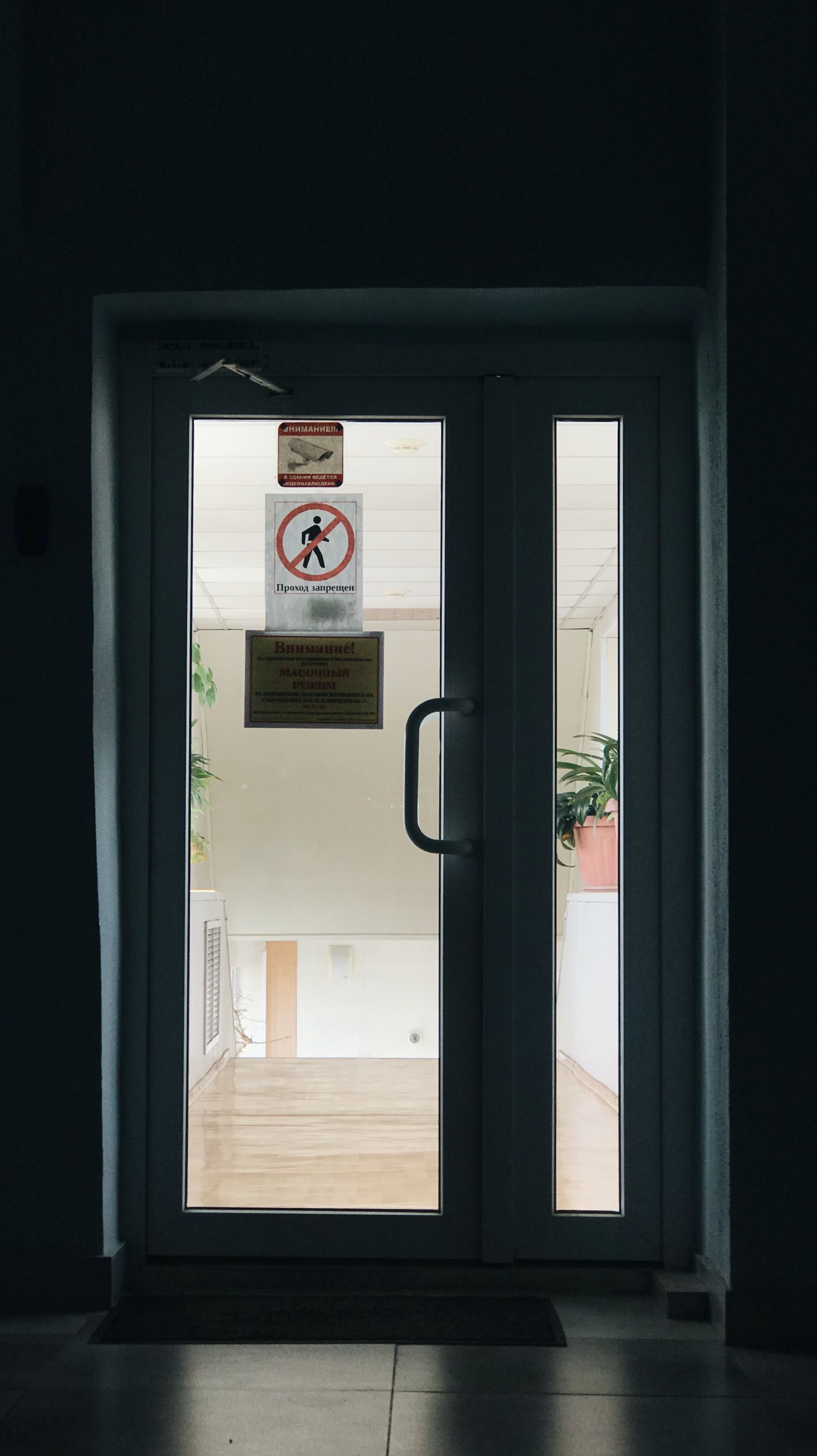 Professional door installation work