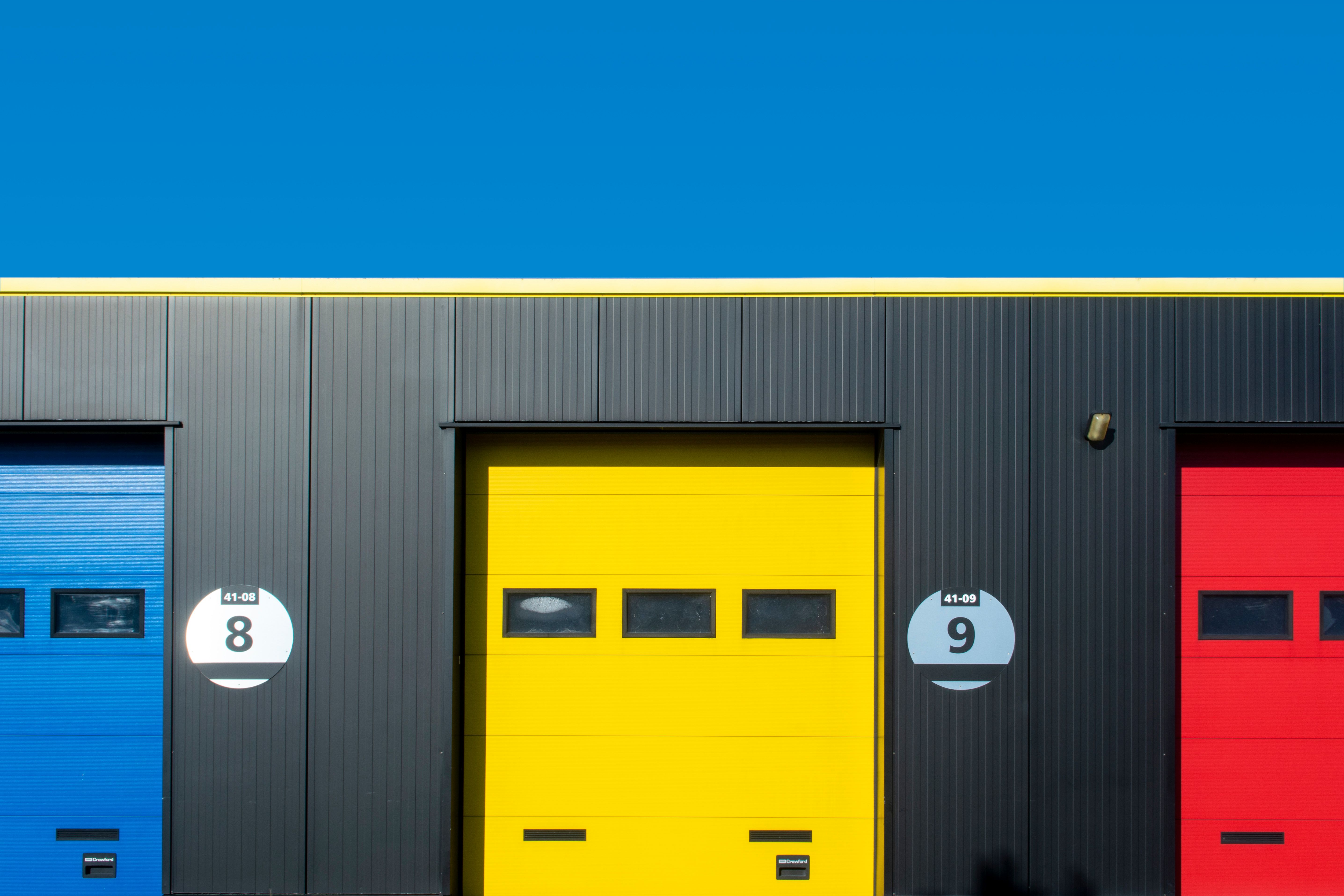 Completed residential garage door installation